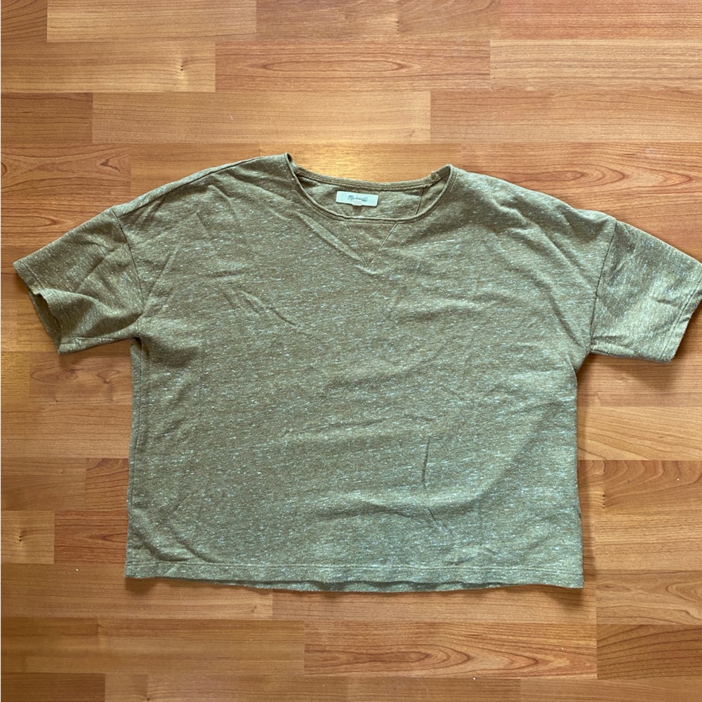Madewell cropped sweatshirt tee